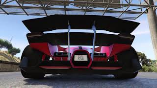 GTA 5  Grotti X80 Proto  Pure sound top speed backfire idle exhaust popscrackles [upl. by Assenev]