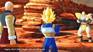 Dragon Ball FighterZ  Nappa Roasts Tien amp Vegeta Roasts Nappa [upl. by Doti]