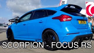 Ford Focus RS MK3  Scorpion Exhaust Sound  Ford Fair 2016 [upl. by Ahsii]