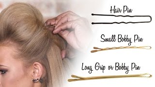 How To Use Bobby Pins and Hair Pins Correctly [upl. by Strade]