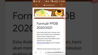 Nyoba PPDB Online Menggunakan Google Form [upl. by Anilatak309]