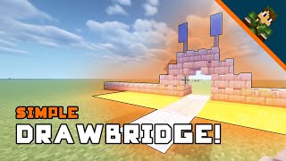 Minecraft How To Build A Drawbridge Simple [upl. by Odnavres]