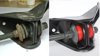 How to install POLYURETHANE suspension BUSHINGS [upl. by Aynor]