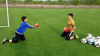 U12 Goalkeeper Training  Sebastian Lutin  April0618 [upl. by Hultin]