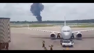 Primeras imágenes del accidente aéreo en Cuba [upl. by Kellyn]