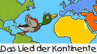 💡 Das Lied der Kontinente  Kinderlieder zum Lernen [upl. by Volnay]