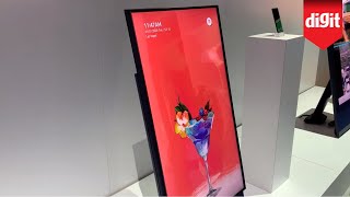 Heres A TV You Can Flip Sideways For Vertical Video Content Samsung Sero TV From CES 2020 [upl. by Ecitsuj]