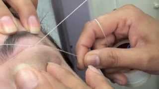 How to Thread Eyebrows and Trim Them [upl. by Danni]