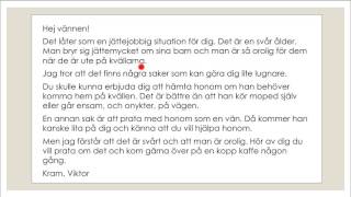 Skriva på SFI  Ge tips och råd [upl. by Anawed158]