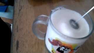 Aerolatte Review Frothing Cold Milk In Under 1 Minute [upl. by Aymik]