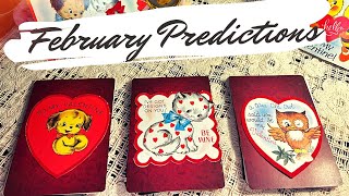 FEBRUARY Predictions 💕 Tarot Reading Charms Pendulum  Love Messages [upl. by Silletram]