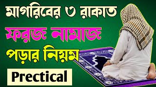 মাগরিবের ৩ রাকাত ফরজ নামাজ পড়ার নিয়ম 🔥Magrib ki namaz 🔥 Magriber namaz porar niom [upl. by Post]