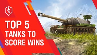 WoT Blitz Top 5 Tier X Tanks for Winning [upl. by Soloma141]